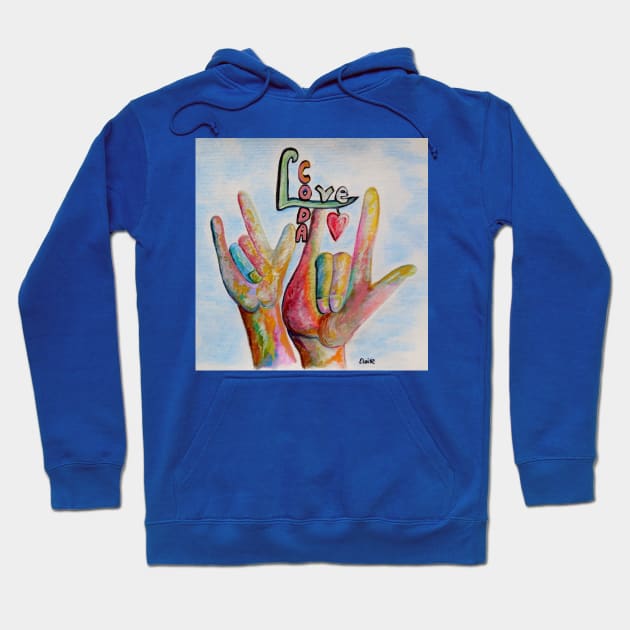 CODA Children of Deaf Adults Hoodie by EloiseART